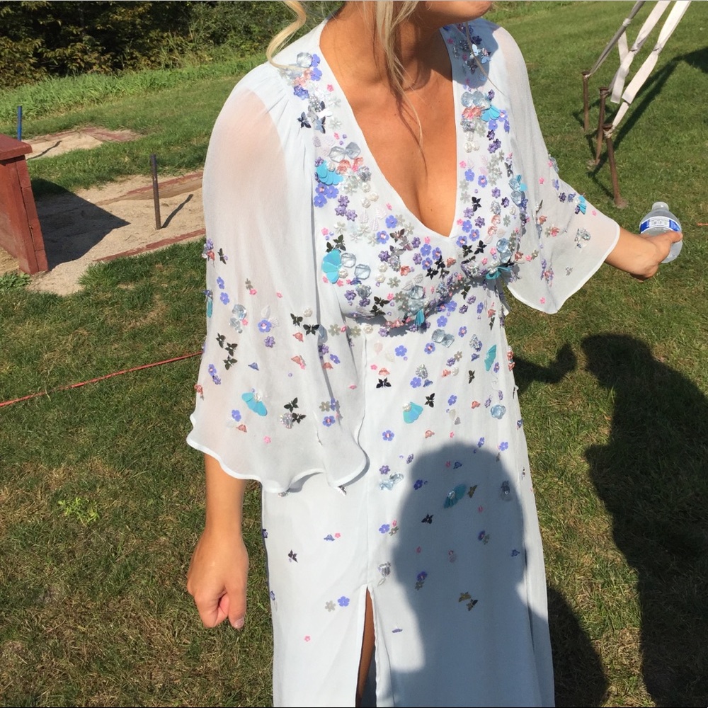 Light blue maxi dress